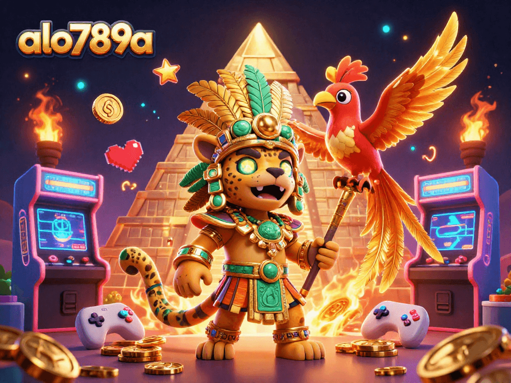 Experience thrilling gaming action at alo789a with colorful 3D elements and vibrant casino themes
