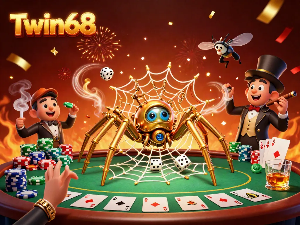 Twin68 offers an engaging gaming experience with a magical steampunk scene showcasing adventure and excitement in online betting.