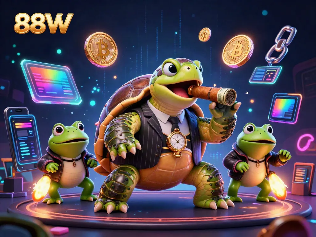 Experience thrilling gaming at 88VV with a lively casino illustration featuring unique characters.