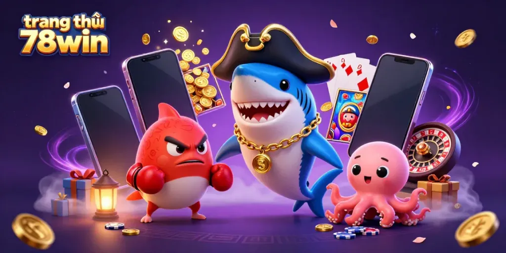 Engage with dynamic gameplay on trang chủ 78win featuring a fun pirate theme and casino elements.