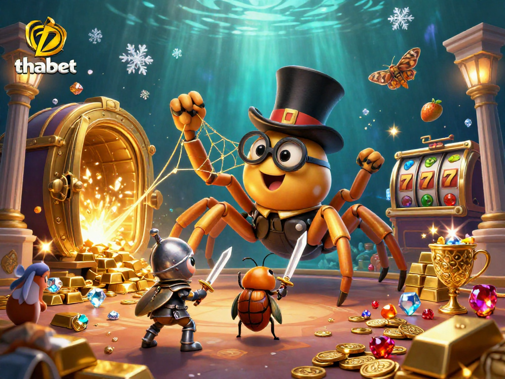 Spin the reels with thabet's captivating casino experience featuring unique characters and treasures!