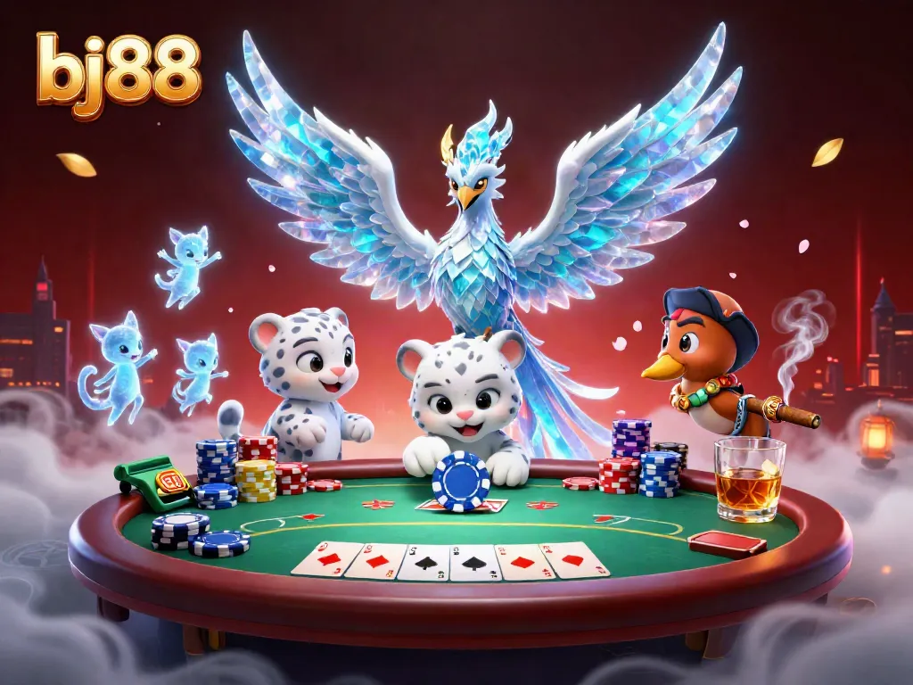 Experience the excitement at bj88 with a colorful 3D casino adventure featuring unique characters and gaming elements.