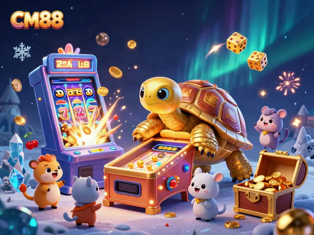 Experience the thrilling games at CM88 with a vibrant jackpot explosion and engaging characters.