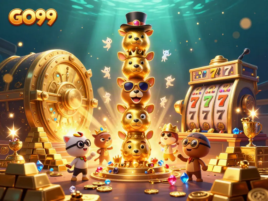 Engage in thrilling gaming with GO99's exciting slots and vibrant casino elements.