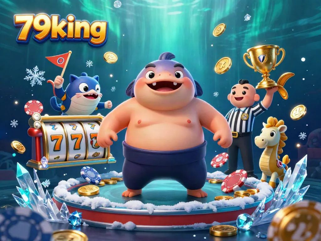 Immerse in a vibrant 79king underwater casino scene with dynamic gaming elements and lively characters.