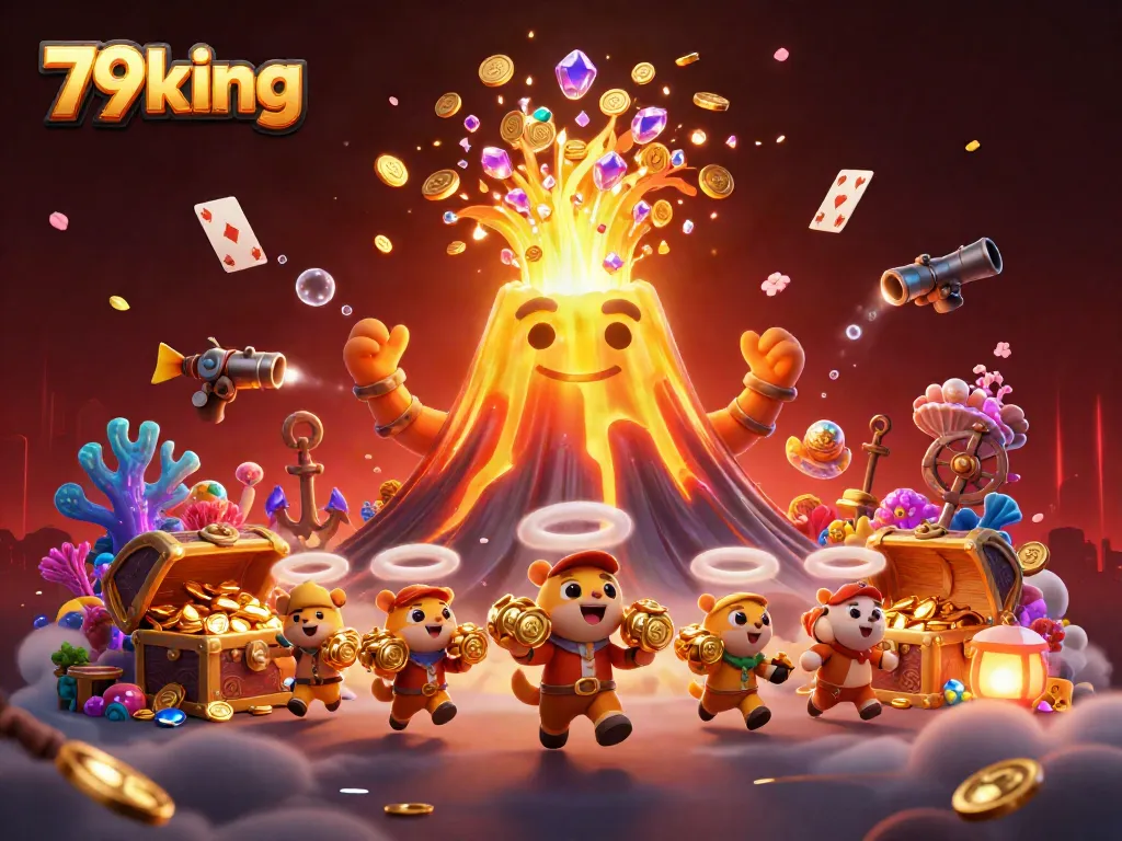Experience winning at 79king with a vibrant eruption of treasure and exciting gaming elements.