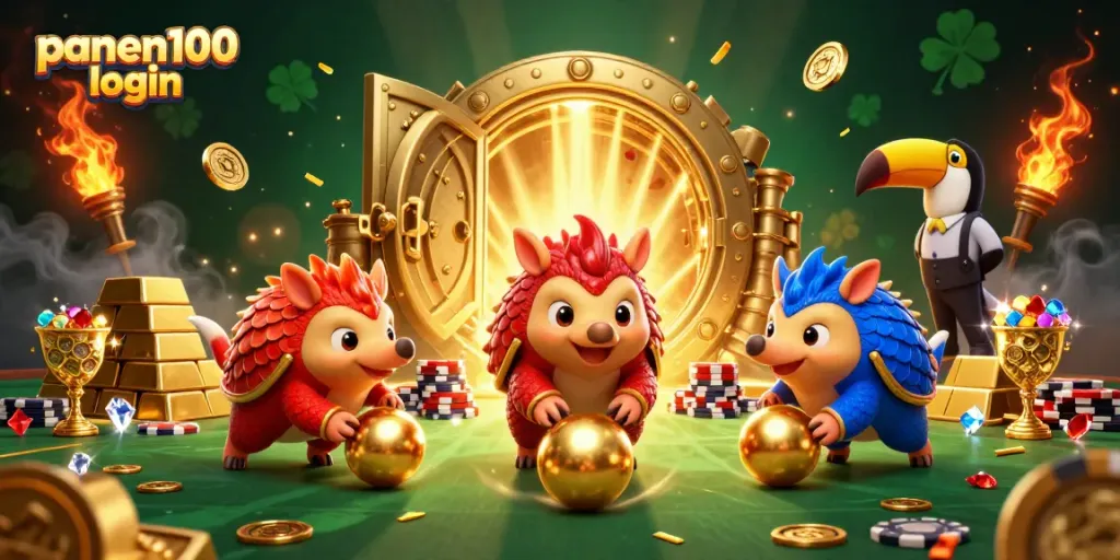 Engage with the panen100 login experience as rival pangolins compete among sparkling casino treasures.