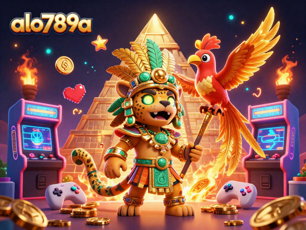 Experience thrilling gaming action at alo789a with colorful 3D elements and vibrant casino themes