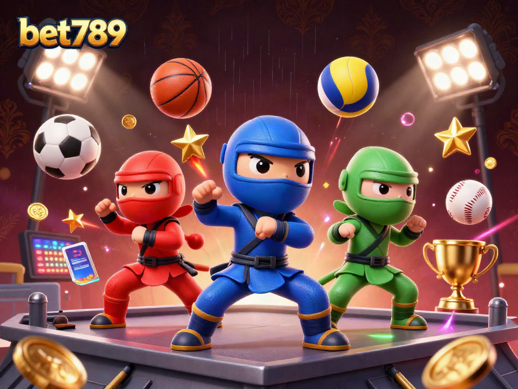 Experience thrilling action with bet789 as ninja chameleons showcase synchronized martial arts on a vibrant casino rooftop.
