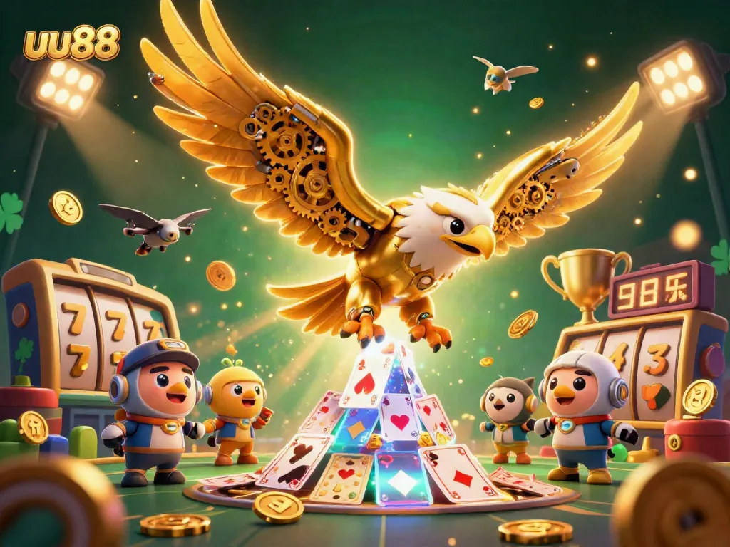 Engage with uu88's thrilling slots experience featuring golden eagle and dynamic elements.